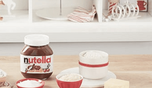 nutella a další ingredience připraveny na pečení