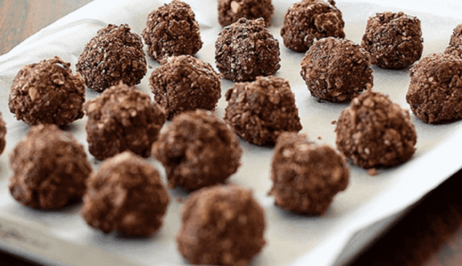 tatrankové ferrero rocher na talíři