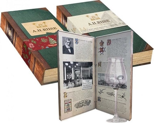 adventní kalendář s rumem a historií firmy A. H. Riise