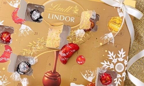 Zlatý adventní kalendář od Lindor od Lindt.