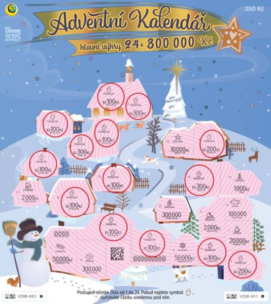 Náhled setřeného losu.