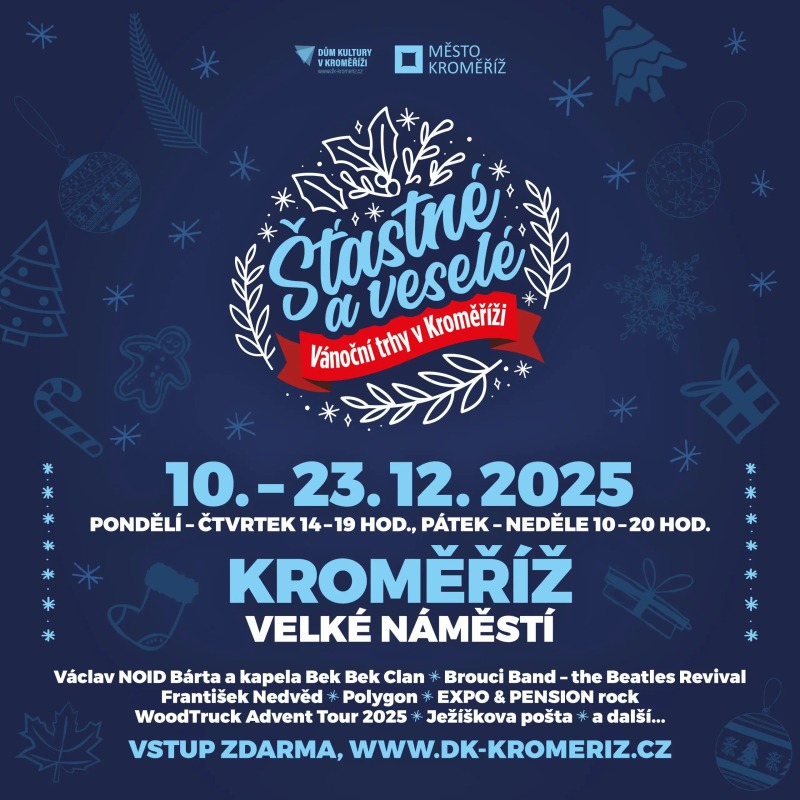 Plakát adventních trhů.