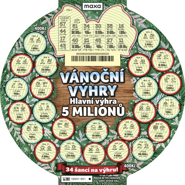 Náhled setřeného losu.