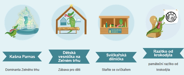Atrakce na Zelném trhu.