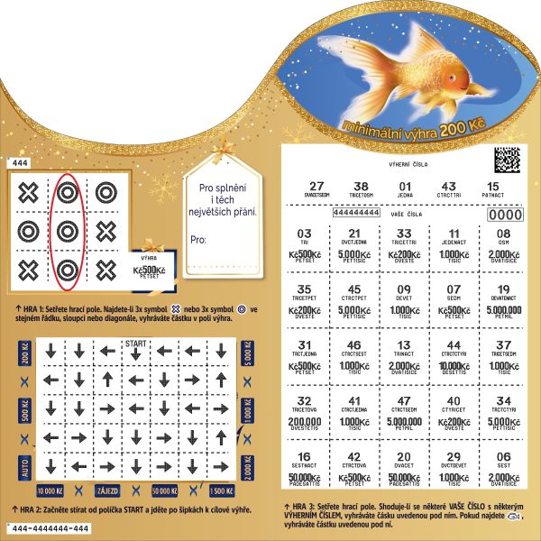 Náhled setřeného losu.