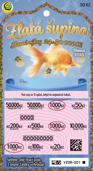 Náhled setřeného losu.