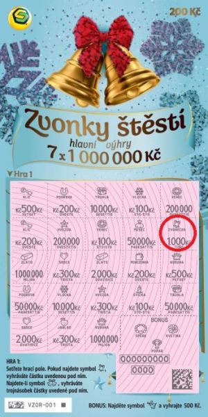 Náhled setřeného losu.