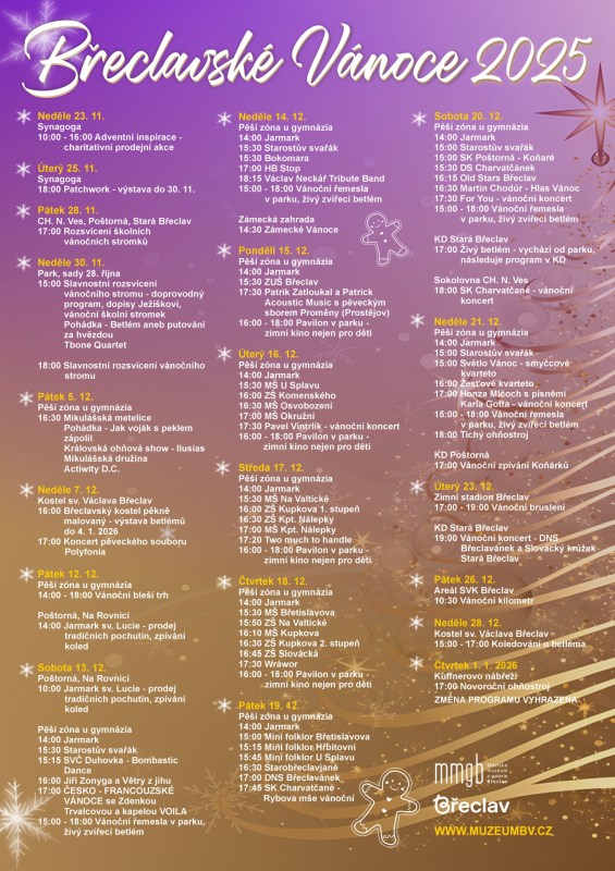 Plakát břeclavských Vánoc.