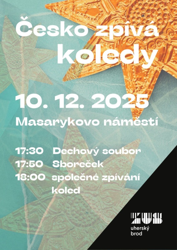 Plakát Česko zpívá koledy.