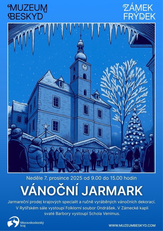 Plakát frýdeckého jarmarku na zámku.