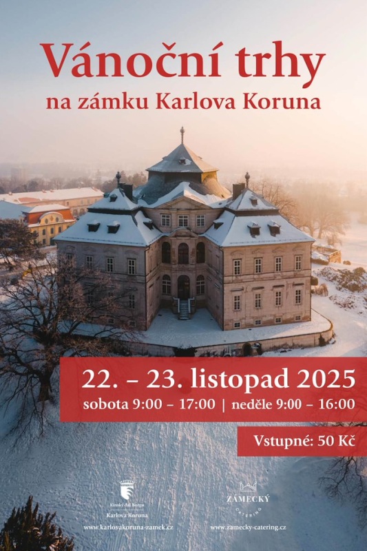 Plakát adventu na zámku.