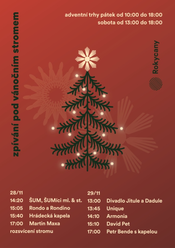 Plakát rokycanského adventu.