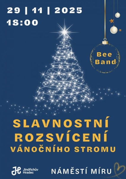 Plakát rozvícení stromu.