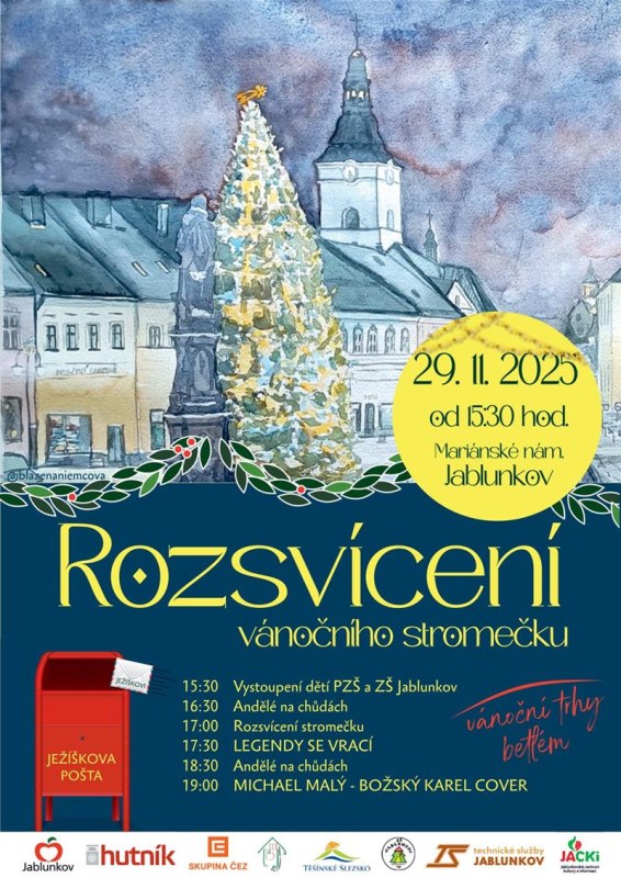 Plakát trhů v Jablůnkově.