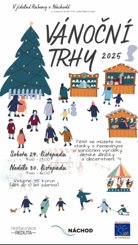 Plakát adventu v Náchodě.