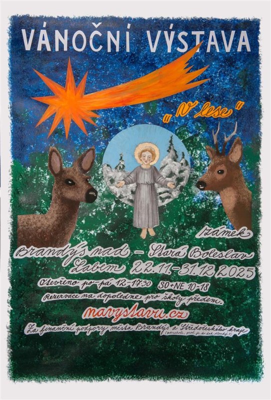 Plakát vánoční výstavy.