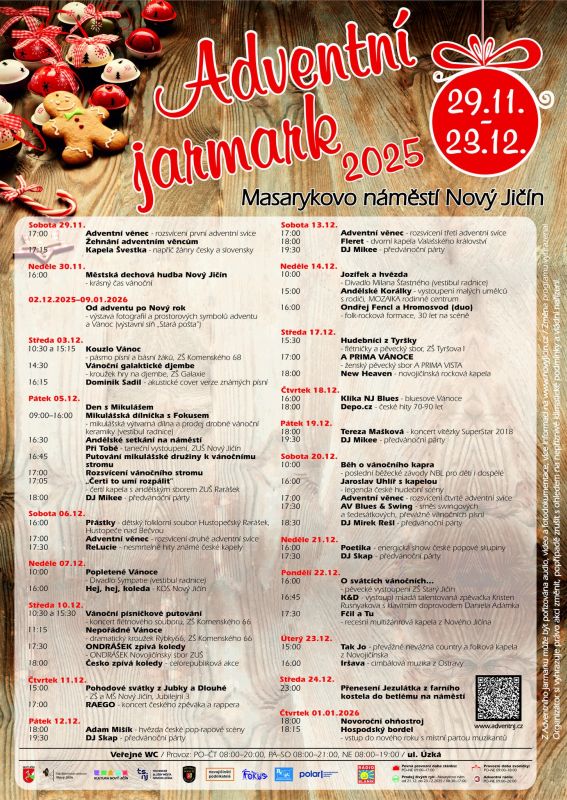 Plakát adventu v Novém Jičíně.