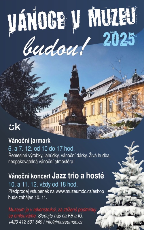 Plakát adventního jarmarku.