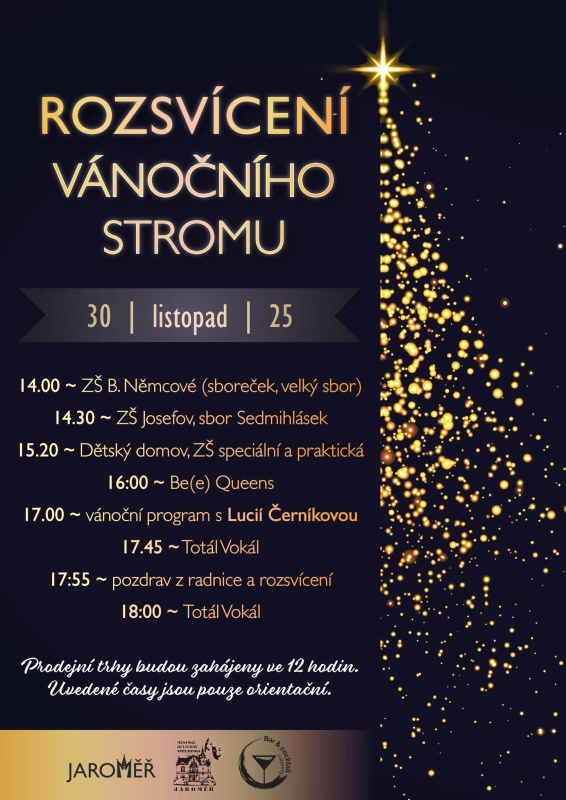 Plakát vánočních trhů.