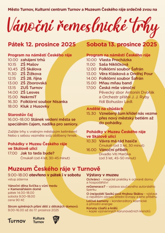 Plakát vánočních trhů.